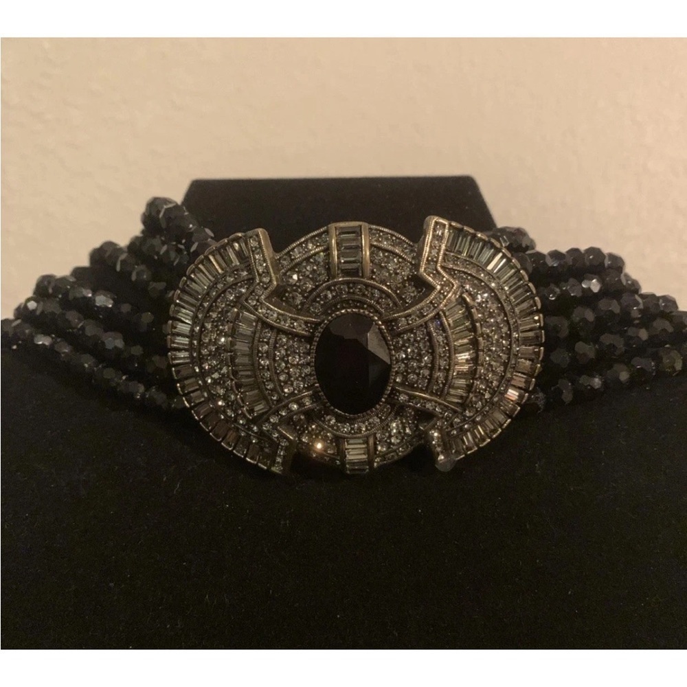 authentic Heidi Daus Elegant Swarovski Crystal Art Deco Style Choker or necklace